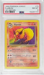 V1778: 1999: Flareon: 19/64: 1ST Edition: Jungle: PSA: 8: NM-MT: 102261173